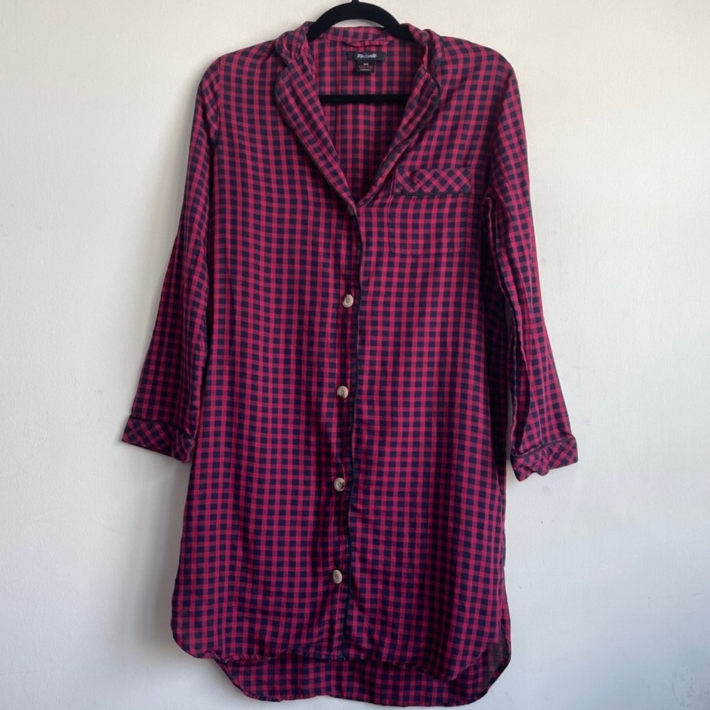[Madewell] Plaid Shirtdress Size XXS